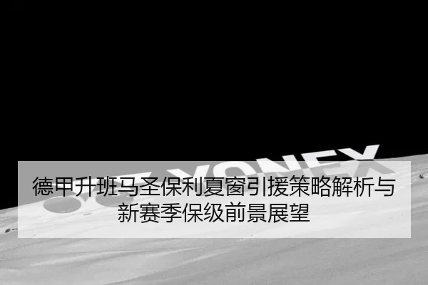 德甲升班马圣保利夏窗引援策略解析与新赛季保级前景展望